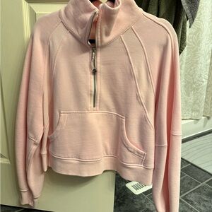 Lululemon Funnel Neck Pink Quarter-Zip